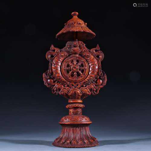 : chrysanthemum pear carved Buddhism in a desk for your devi...