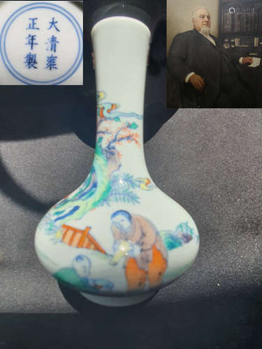Qing Dynasty Yongzheng Dou Cai vase