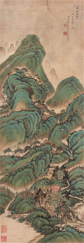 1911～2012 徐邦达 晴岚晚翠图 设色纸本 原裱立轴