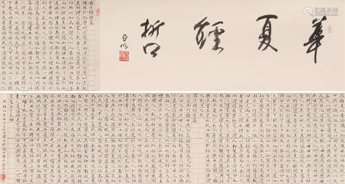 1812～1881 杨沂孙 楷书《庄子谱性篇》卷 水墨纸本 手卷