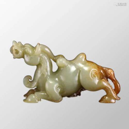 Superb Vintage Chinese Hetian Jade Camel Statue