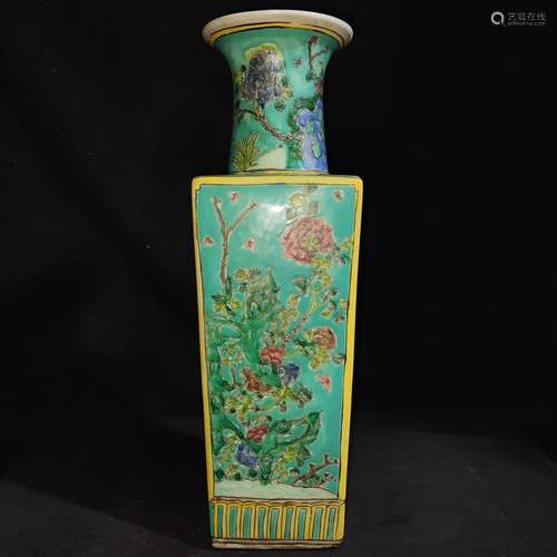 Four seasons, pastel flowers square bottle, can only sell