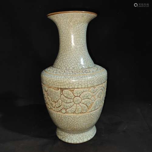 Kiln, hand-cut bound branches bloom bottle, can only sell