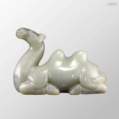 Vintage Chinese Hetian Jade Camel Statue