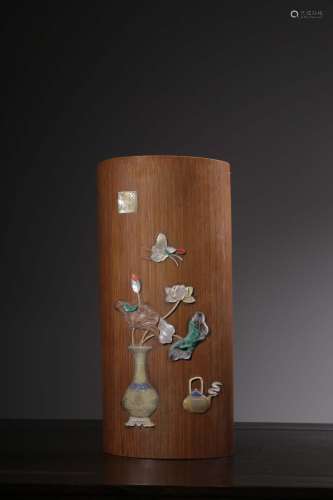 "" bamboo" four arm shelf treasure vase lines...