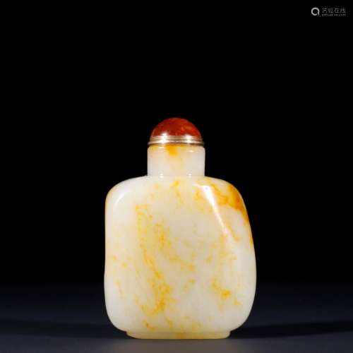 Hetian jade seed makings stone snuff bottlesSpecification: h...