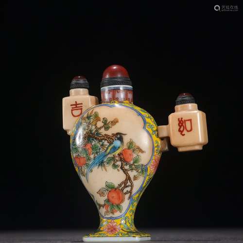 Old feeder jixiangruyi snuff bottlesSpecification: high gene...