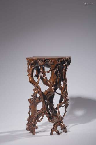 Boxwood bionic carved four with baseSize: 33 cm high, 19.5 c...