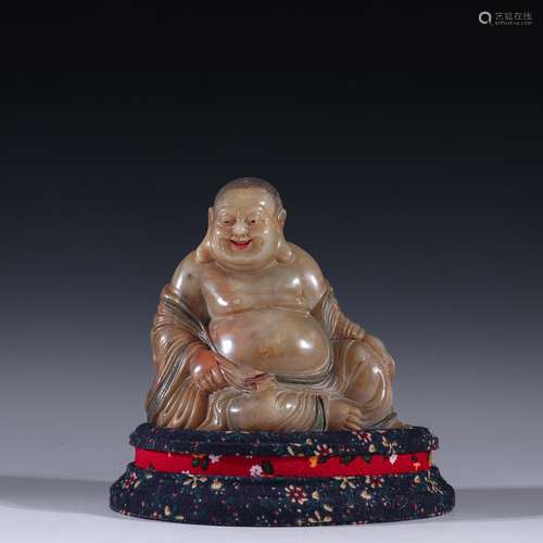 Shou hibiscus stone maitreya laughing Buddha furnishing arti...