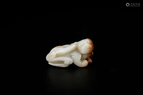 , hotan white jade belt ooze day John PaulSize: 8 x 4 x 4 cm...