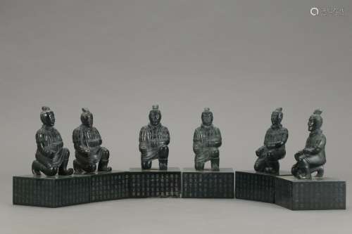 , hotan jade terracotta warriors sealSize: 18.5 10.5 wideThi...