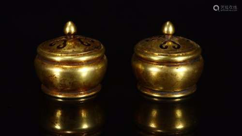 : "xuan" copper and gold flexibly grain aroma stov...
