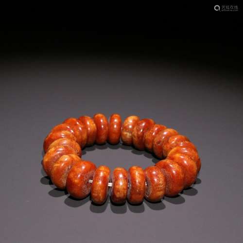 The old wax bread bead stringSpecification: bead diameter 1....