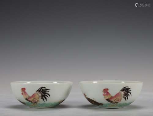 - pastel chicken boring green-splashed bowls of a coupleSpec...