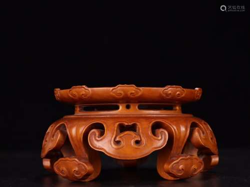 - boxwood carving satisfied grain seat.Specification: high 6...