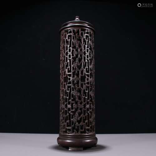 Late rosewood engraved look dragon incense coneSpecification...