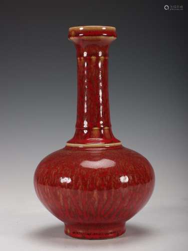 - variable red glaze long-necked vaseSpecification: 25 cm wi...