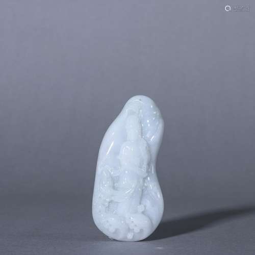 Old jade boy worship goddess of mercy to hangSpecification: ...
