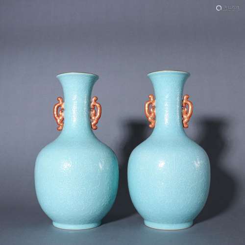The azure glaze dragon design a pair of earsSpecification: h...