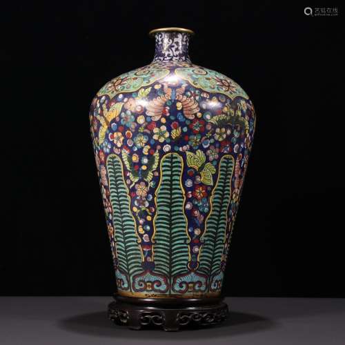 The plum bottle: wire inlay cloisonne decorative patternSpec...
