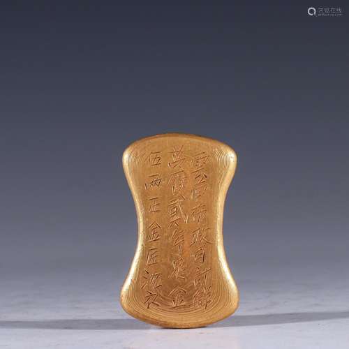 Pure poetry loin enough gold bullionSpecification: 5.4 cm lo...