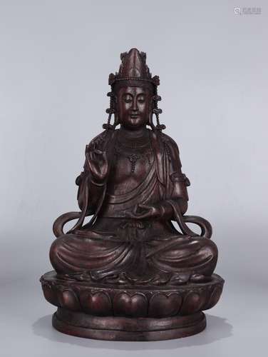 Late - Chen xiang diao "avalokitesvara statuesSpecifica...