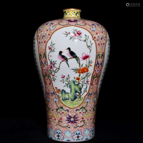 High, powder enamel poems mei bottle, 32 diameter of 19.5,