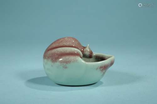 , "" cowpea red glaze live washing9.5 CM wide and ...