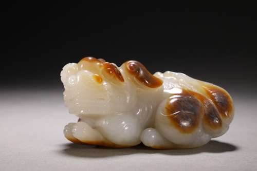 , hetian jade the mythical wild animalSize: 9.1 * 5 * 4.8 cm...