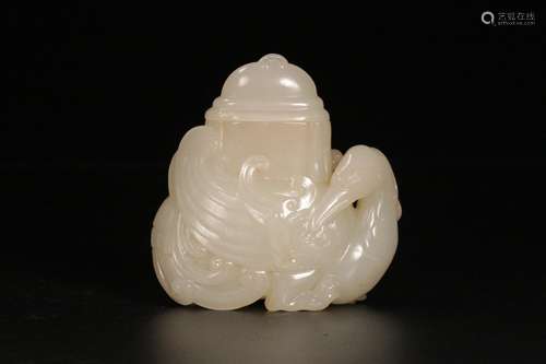 Hetian jade swan bottleSize: 8.5 cm long, 4 cm wide, 8.5 cm ...