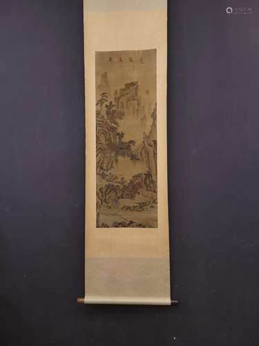 , south these silk scroll penglai weather painting heart siz...