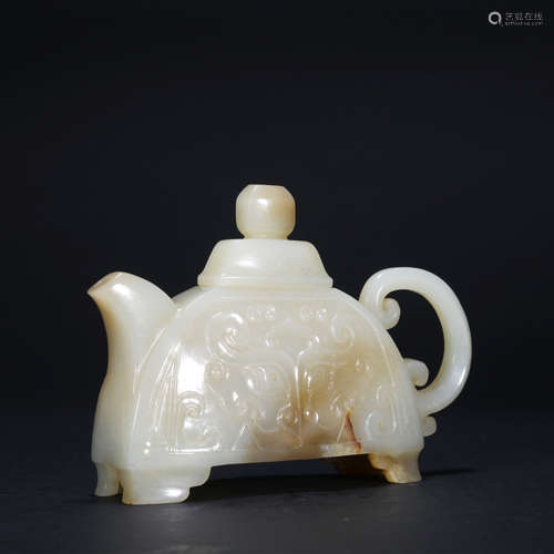 A jade teapot