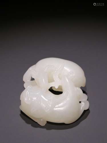 Hetian YuYang sheep ruyi carvings.Specification: high 1.8 cm...