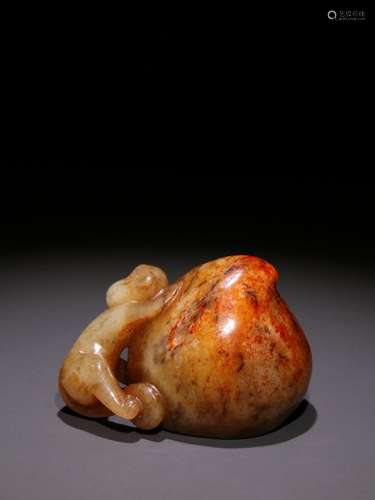 Hetian jade spirit monkey life of furnishing articles.Specif...