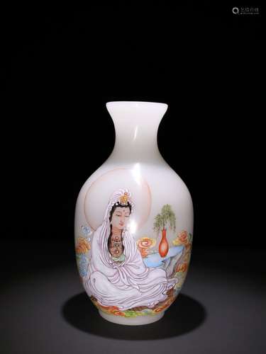 Free goddess of mercy bottle TuShang white material.Specific...