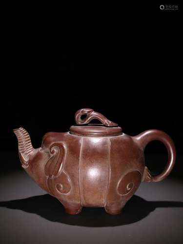 Violet arenaceous peace ruyi teapot Xu Tang modelSpecificati...