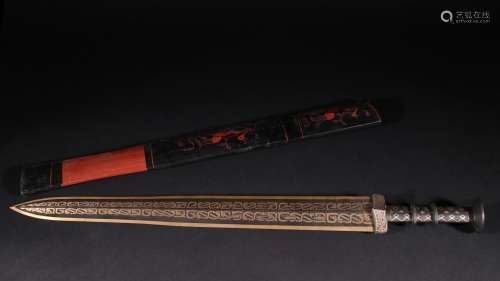 Generation of bronze mixed double sword.Specification: lengt...