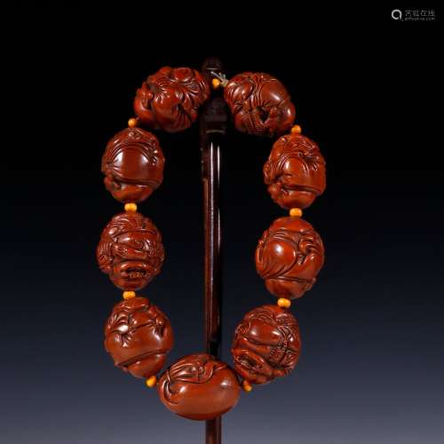 Old nuclear carved maitreya handheldSpecification: X3.6 bead...