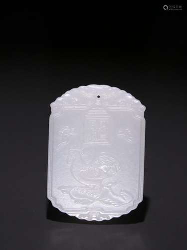 Hetian jade rooster grain jade brand.Specification: long and...