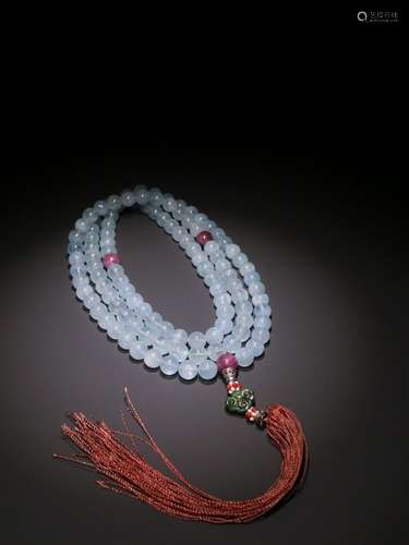 Sea blue 108 beadsSpecification: bead diameter 1 cm weighs 1...