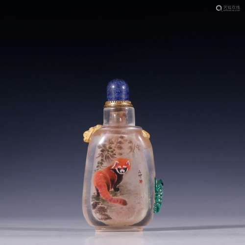 Old coloured glaze 2 para of snuff bottlesSpecification: hig...