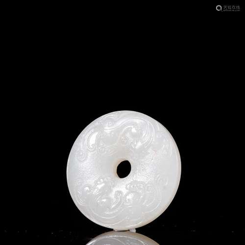 Hetian jade ssangyong grain yuhuanSpecification: 4.8 by 0.9 ...