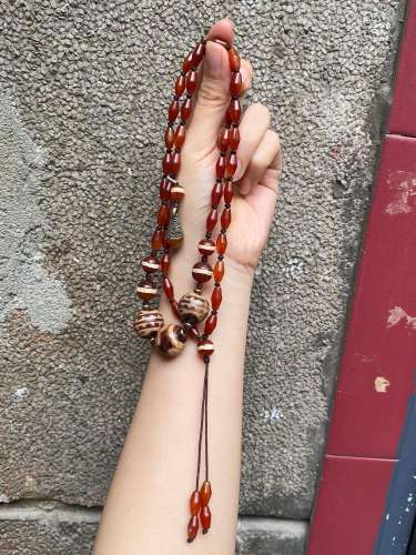 bead necklace agate daySpecification: bead diameter 1.7 cm 5...