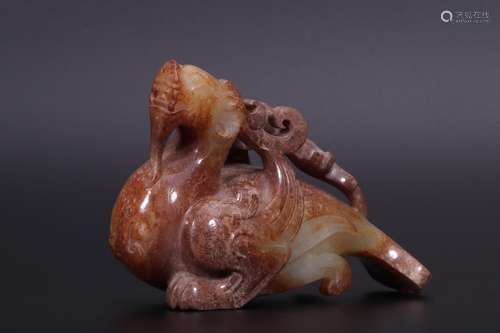 : hetian jade swan to a birdLong and 9.7 cm wide and 4.5 cm ...