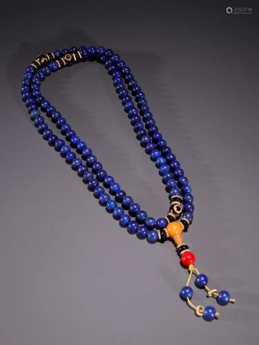 Lapis lazuli, 108 pearl necklaceSpecification: bead diameter...