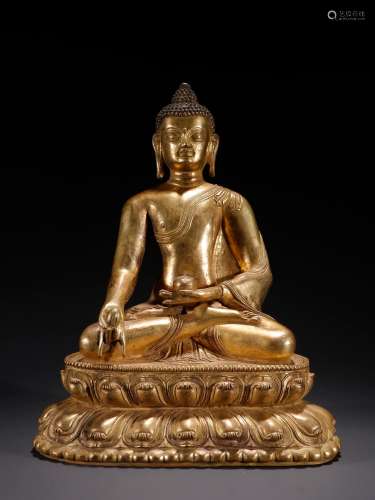 , copper and gold medicine guru Buddha statuesSpecification:...