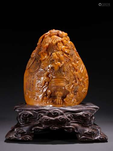 Paragraph, ri field-yellow stone longnu seals furnishing art...