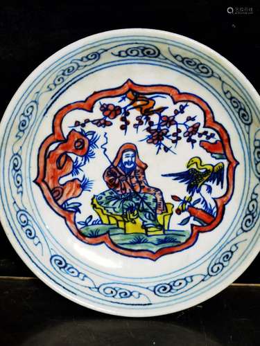 Powder enamel plate