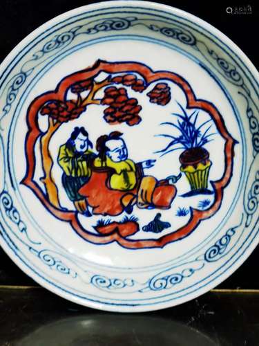 Powder enamel plate