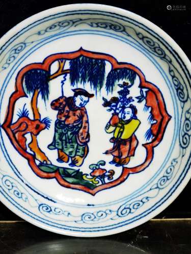 Powder enamel plate